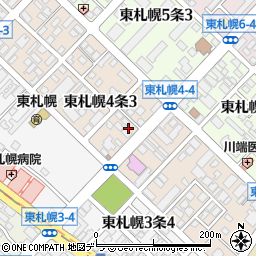 北海道札幌市白石区東札幌４条周辺の地図