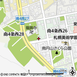 龍興寺宿舎周辺の地図