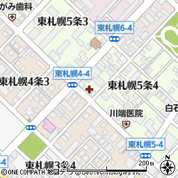 東札幌郵便局 ＡＴＭ周辺の地図