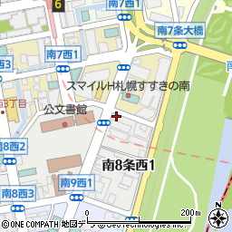 リパーク札幌南８西１駐車場周辺の地図
