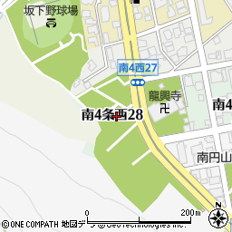 北海道札幌市中央区南４条西28丁目周辺の地図