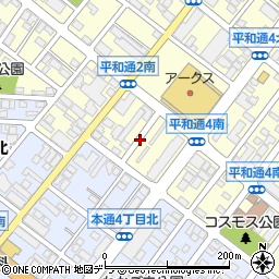 北海道札幌市白石区平和通３丁目南周辺の地図