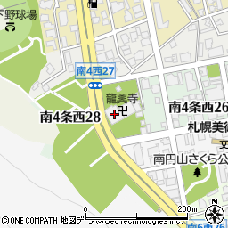 五雲山　龍興寺周辺の地図