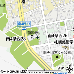 北海道札幌市中央区南４条西27丁目周辺の地図
