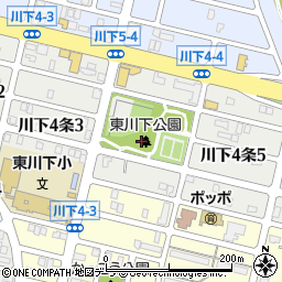 北海道札幌市白石区川下４条4丁目周辺の地図