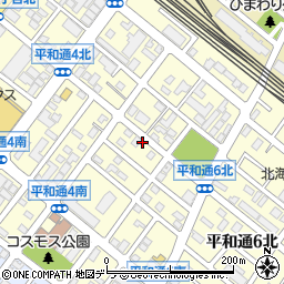 北海道札幌市白石区平和通５丁目北周辺の地図