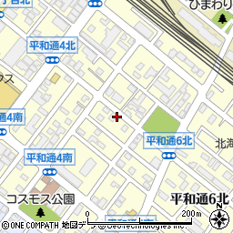 北海道札幌市白石区平和通（５丁目北）周辺の地図