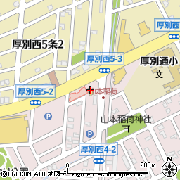 ファミリーマート札幌厚別西４条店周辺の地図