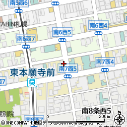 赤れんがジンギスカン倶楽部 南7条店周辺の地図