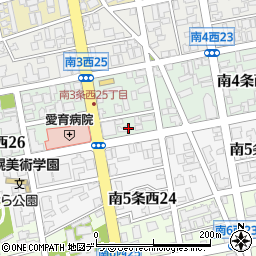 北海道札幌市中央区南４条西24丁目2周辺の地図