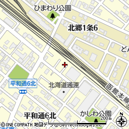 北海道札幌市白石区平和通６丁目北5周辺の地図