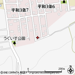 北海道札幌市西区平和３条6丁目4-18周辺の地図