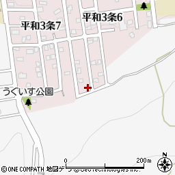 北海道札幌市西区平和３条6丁目4-13周辺の地図