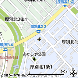 ローソン札幌厚別北１条店周辺の地図