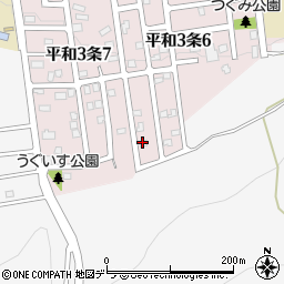 北海道札幌市西区平和３条6丁目4-21周辺の地図