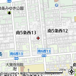 学生会館リセーヌ札幌周辺の地図