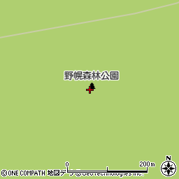 野幌森林公園周辺の地図