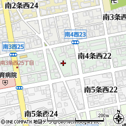 北海道札幌市中央区南４条西23丁目周辺の地図
