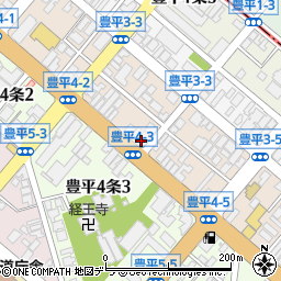 北海道札幌市豊平区豊平３条3丁目2-18周辺の地図