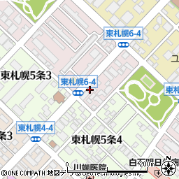 日の丸亭　東札幌店周辺の地図
