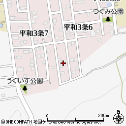 北海道札幌市西区平和３条6丁目4周辺の地図