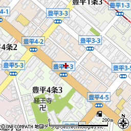 北海道札幌市豊平区豊平３条3丁目2-19周辺の地図
