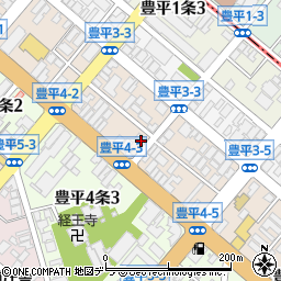 北海道札幌市豊平区豊平３条3丁目2-15周辺の地図