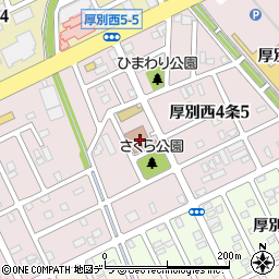 札幌市役所　区役所厚別区役所厚別西地区センター周辺の地図