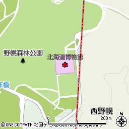 北海道開拓記念館周辺の地図