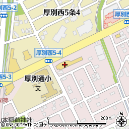 ネッツトヨタ札幌　プラザあつべつ周辺の地図