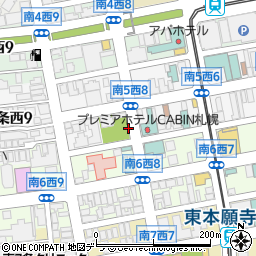 プレミアホテル－CABIN－札幌【平置き駐車場：全日】周辺の地図