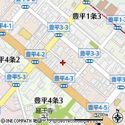 北海道札幌市豊平区豊平３条3丁目周辺の地図