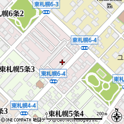 都市再生機構東札幌６条団地４号棟周辺の地図