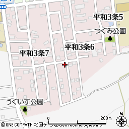 北海道札幌市西区平和３条6丁目4-1周辺の地図