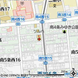 タイヤガーデン札幌中央周辺の地図