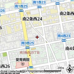 北海道札幌市中央区南３条西周辺の地図
