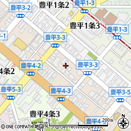 北海道札幌市豊平区豊平３条3丁目1周辺の地図