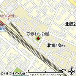 北郷東ひまわり公園周辺の地図