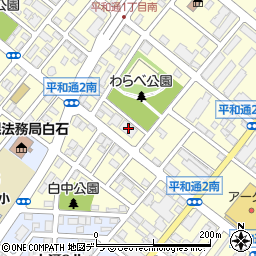 クラーク記念国際高等学校　札幌白石キャンパス周辺の地図