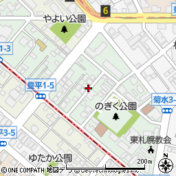 北海道札幌市白石区菊水１条周辺の地図