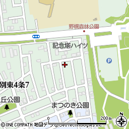 小野幌あさひ公園周辺の地図