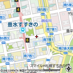 アパホテル　札幌豊水すすきの駅前周辺の地図