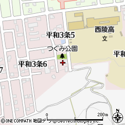 北海道札幌市西区平和３条5丁目2周辺の地図