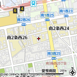 北海道札幌市中央区南２条西25丁目2周辺の地図