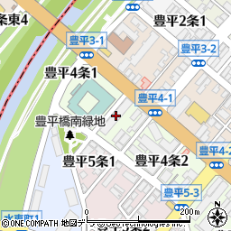 豊平市街地住宅周辺の地図