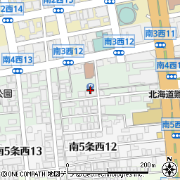 北海道札幌市中央区南４条西12丁目周辺の地図