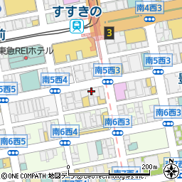 大衆肉割烹 にく久 札幌店周辺の地図