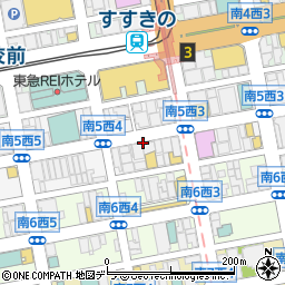 鳥秀 とりひで すすきの店周辺の地図