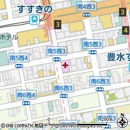ラウンドワン　札幌すすきの店周辺の地図
