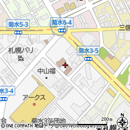 北海道警察本部白石警察署周辺の地図